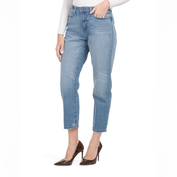 Rewash 90s Mom Jeans High Waist Straight Leg Cropped Blue Indigo Size 7 - Picture 1 of 2